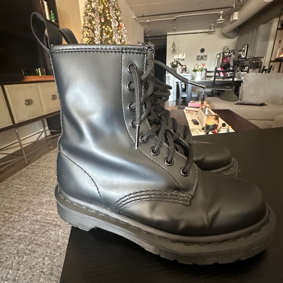Dr. Martens Black Leather Boots - Picture 8 of 11